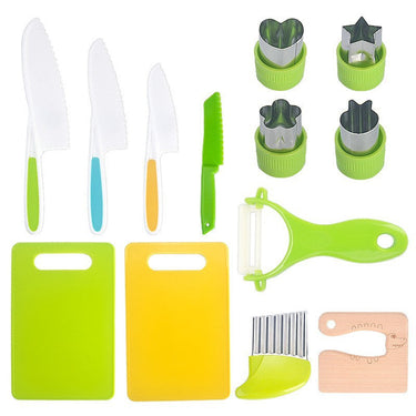 Juego de Pequeño Chef | Aprender a cocinar de forma segura y divertida - Utensilios de cocina Montessori
